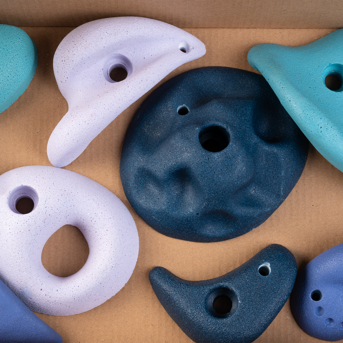 Premium Rock Climbing Holds (Aurora) - Glow-in-the-Dark Rock