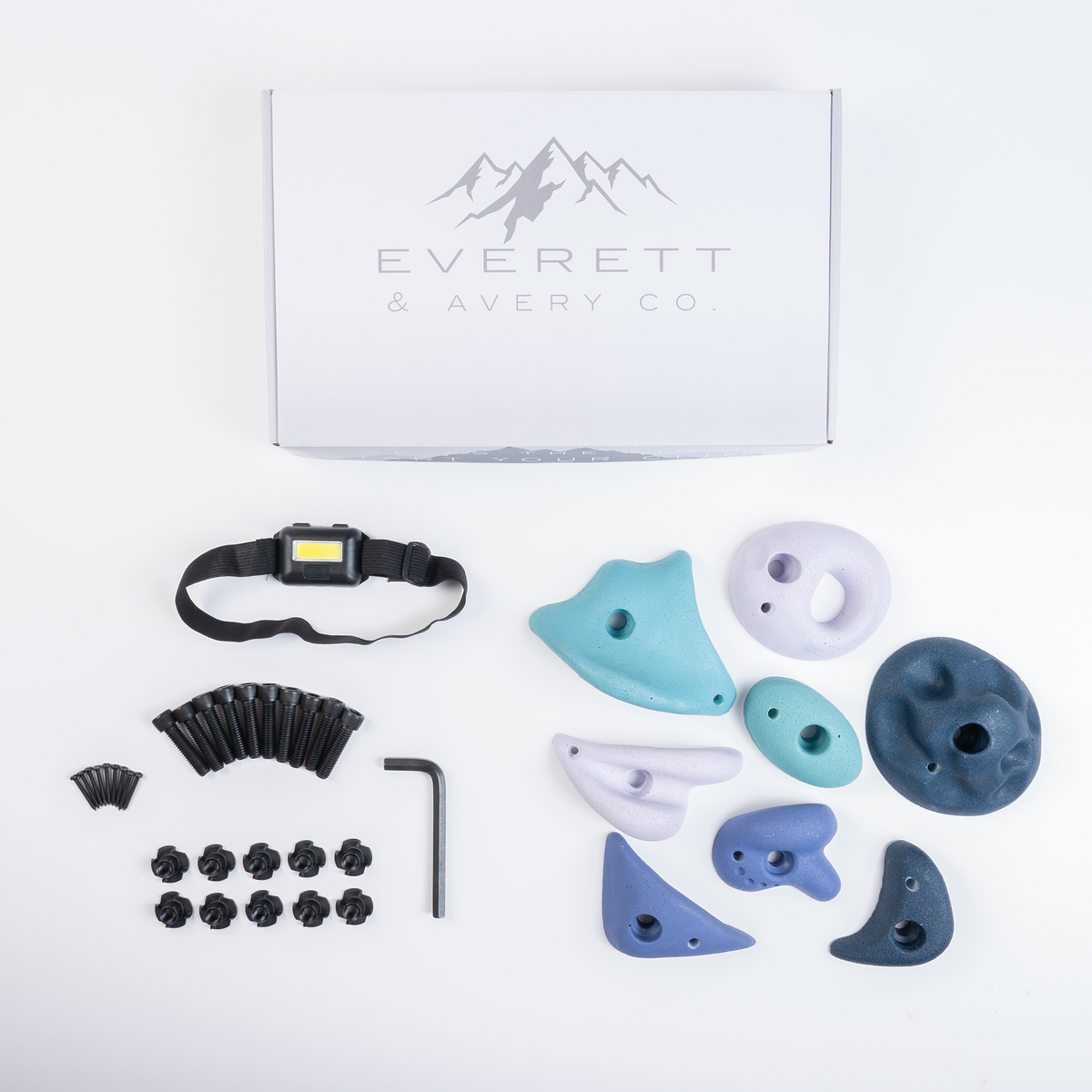 Premium Rock Climbing Holds (Aurora) - Glow-in-the-Dark Rock