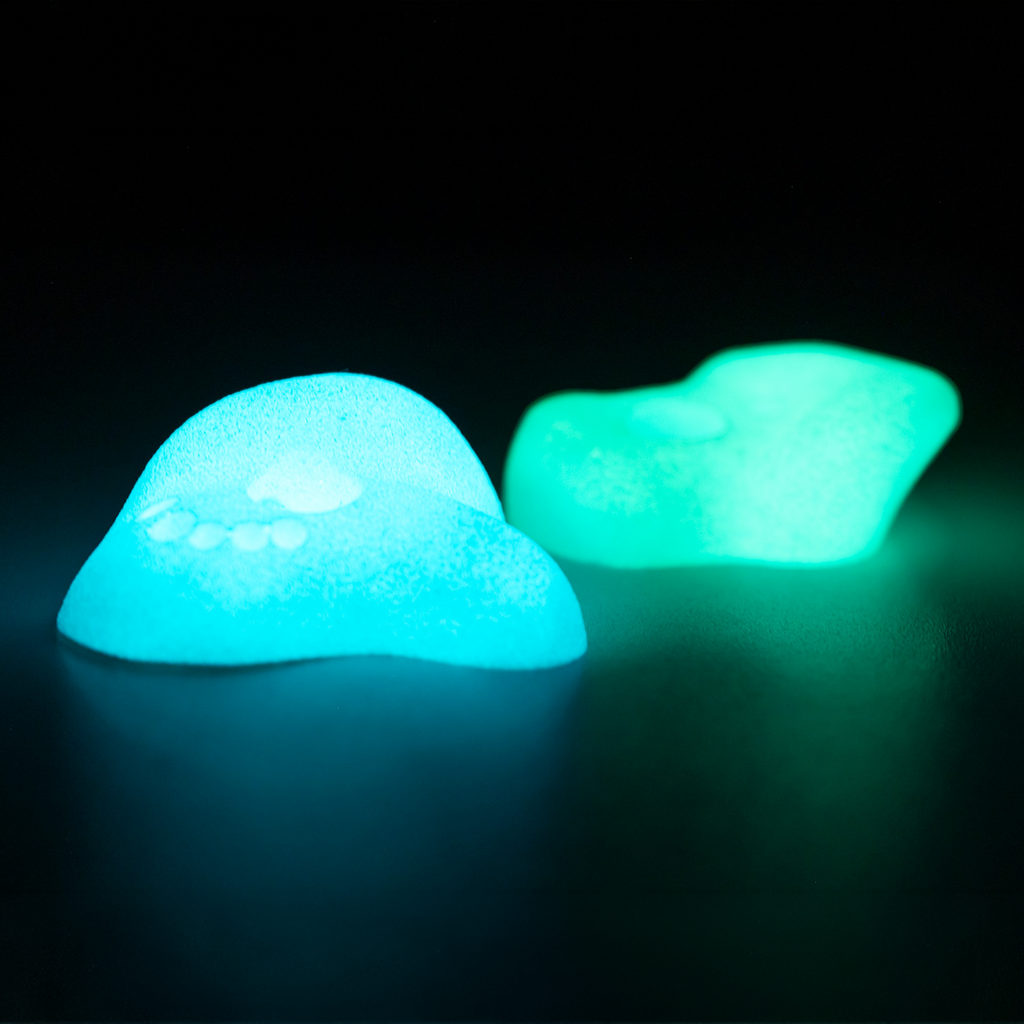 Premium Rock Climbing Holds (Aurora) - Glow-in-the-Dark Rock