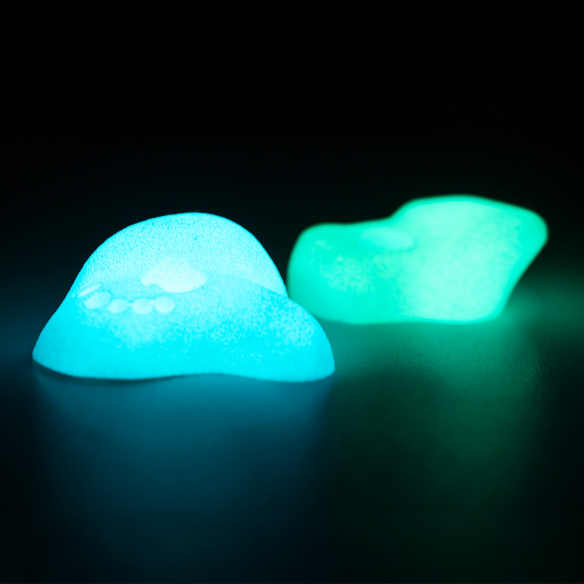 Premium Rock Climbing Holds (Aurora) - Glow-in-the-Dark Rock