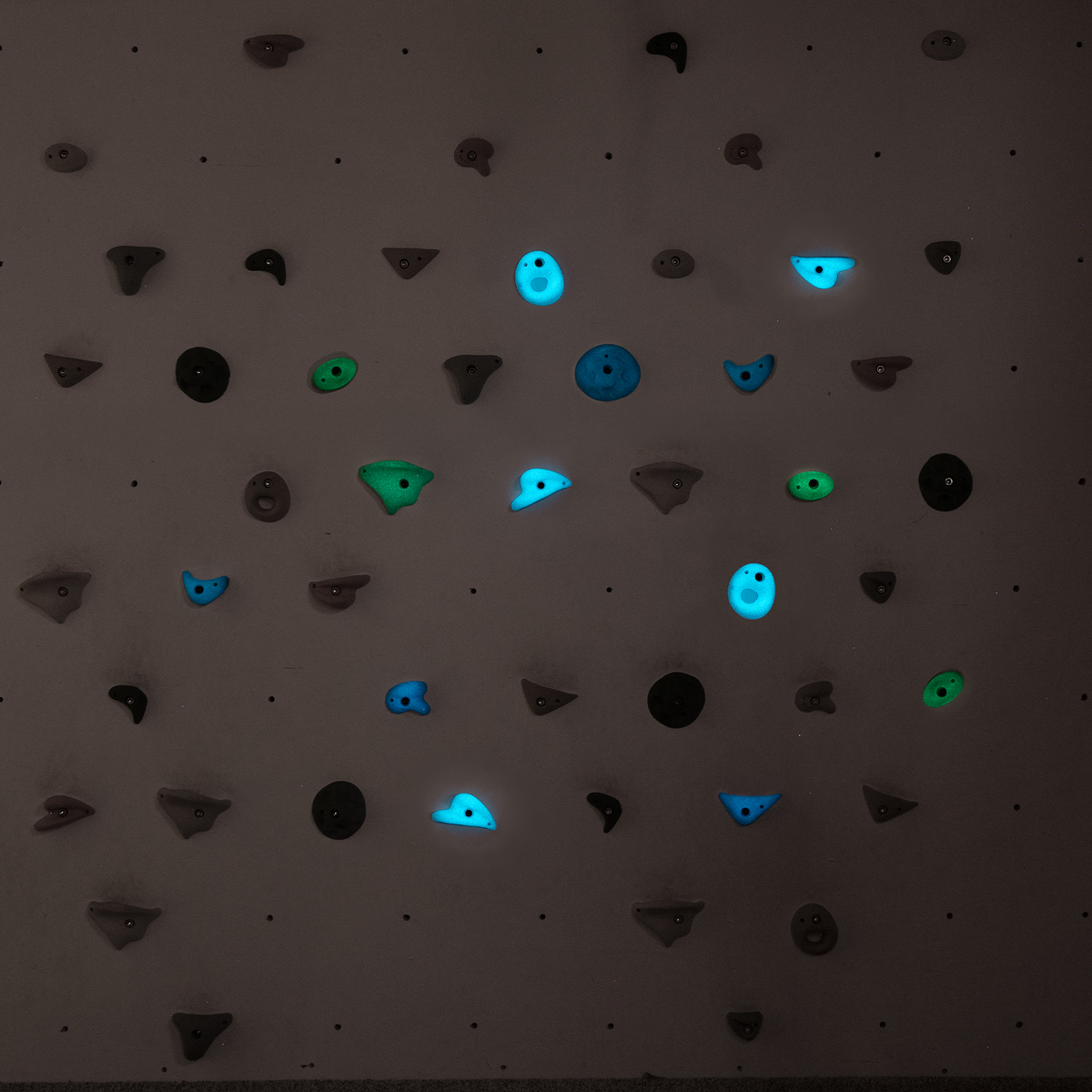 Premium Rock Climbing Holds (Aurora) - Glow-in-the-Dark Rock